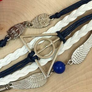 1-Bracelet Harry Potter Deathly Hallows Layered.